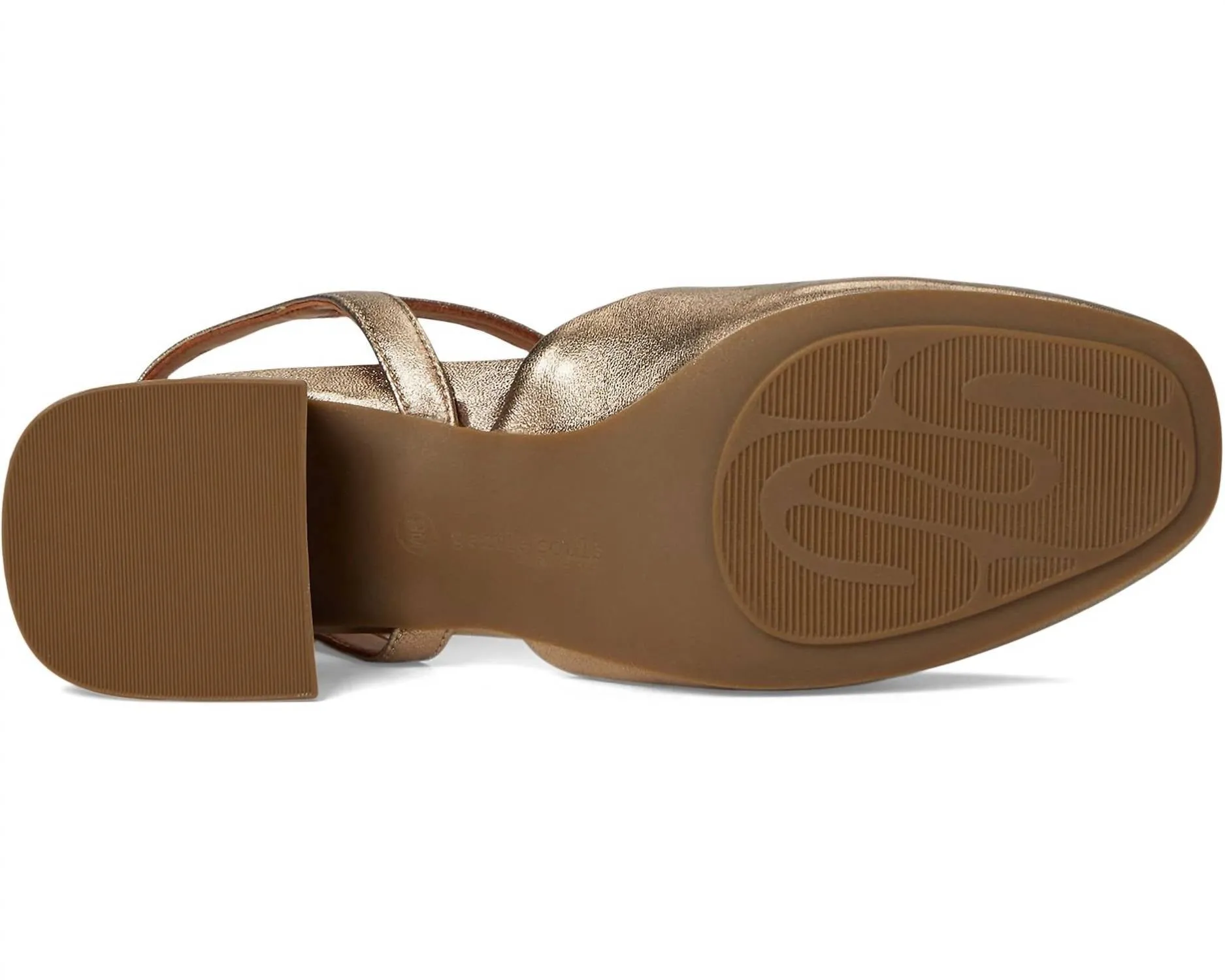Lucinda Gravel Leather In Gold