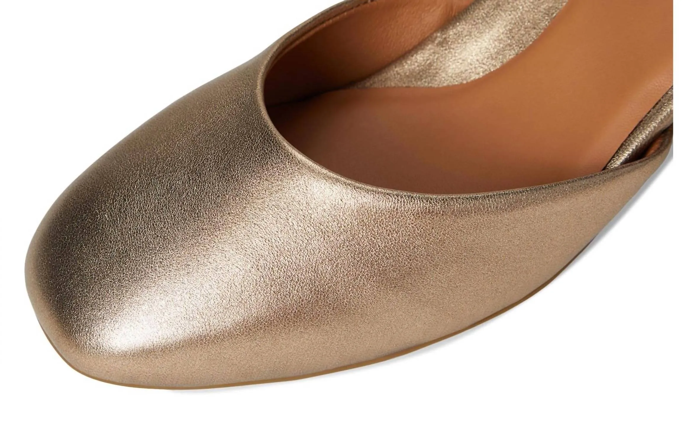 Lucinda Gravel Leather In Gold