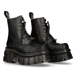 M-NewMILI083-S21 Tower Combat Boots Leather
