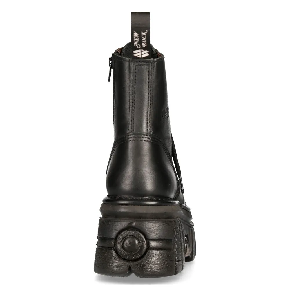 M-NewMILI083-S21 Tower Combat Boots Leather