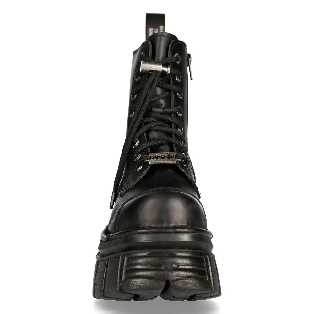 M-NewMILI083-S21 Tower Combat Boots Leather