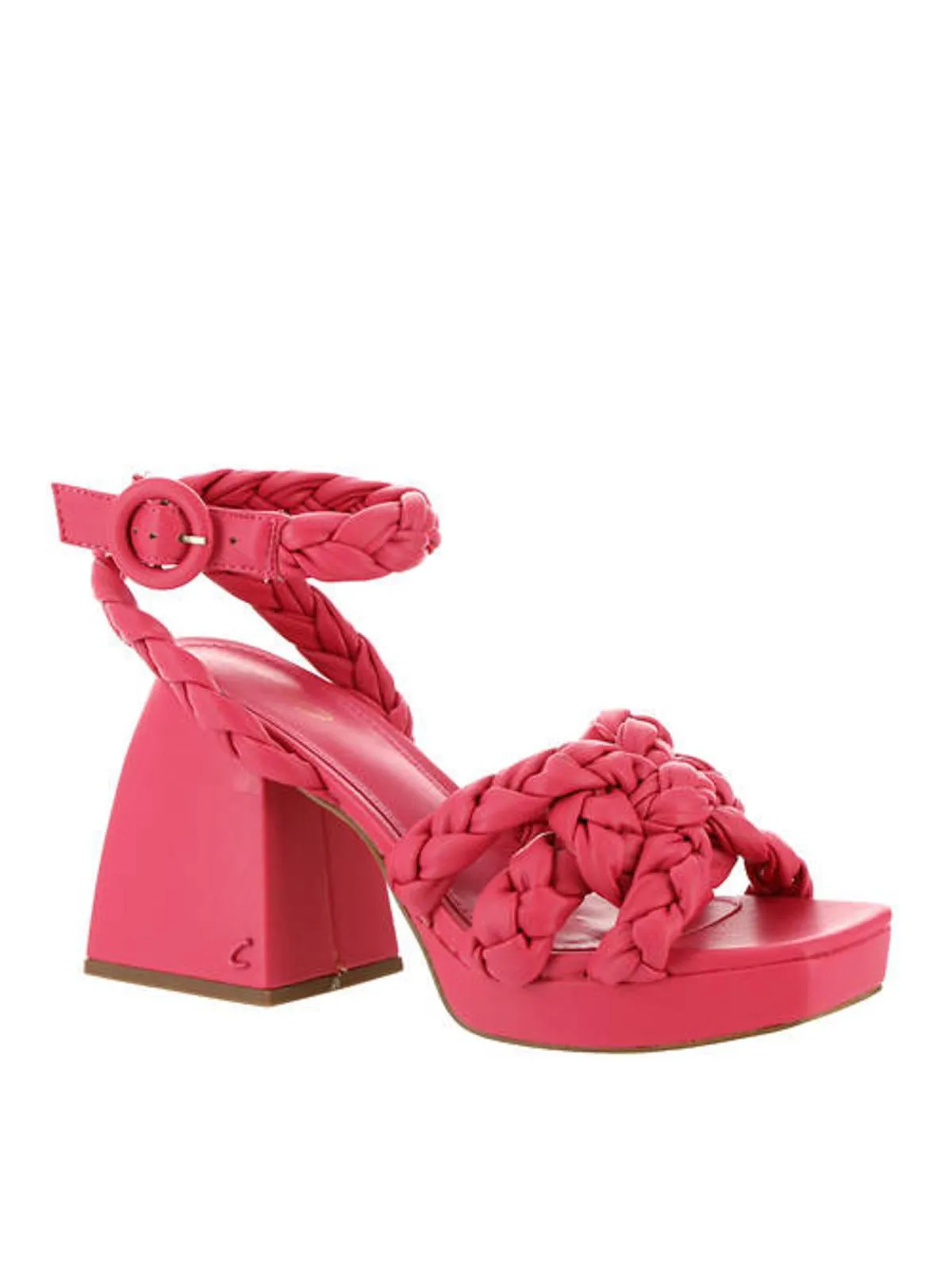Mable Womens Faux Leather Strappy Platform Sandals