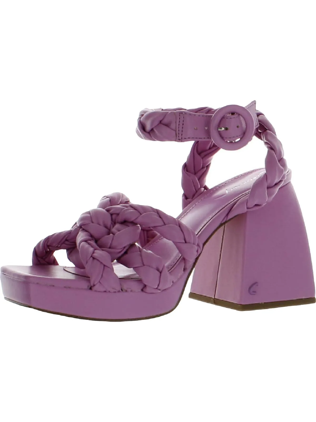 Mable Womens Faux Leather Strappy Platform Sandals
