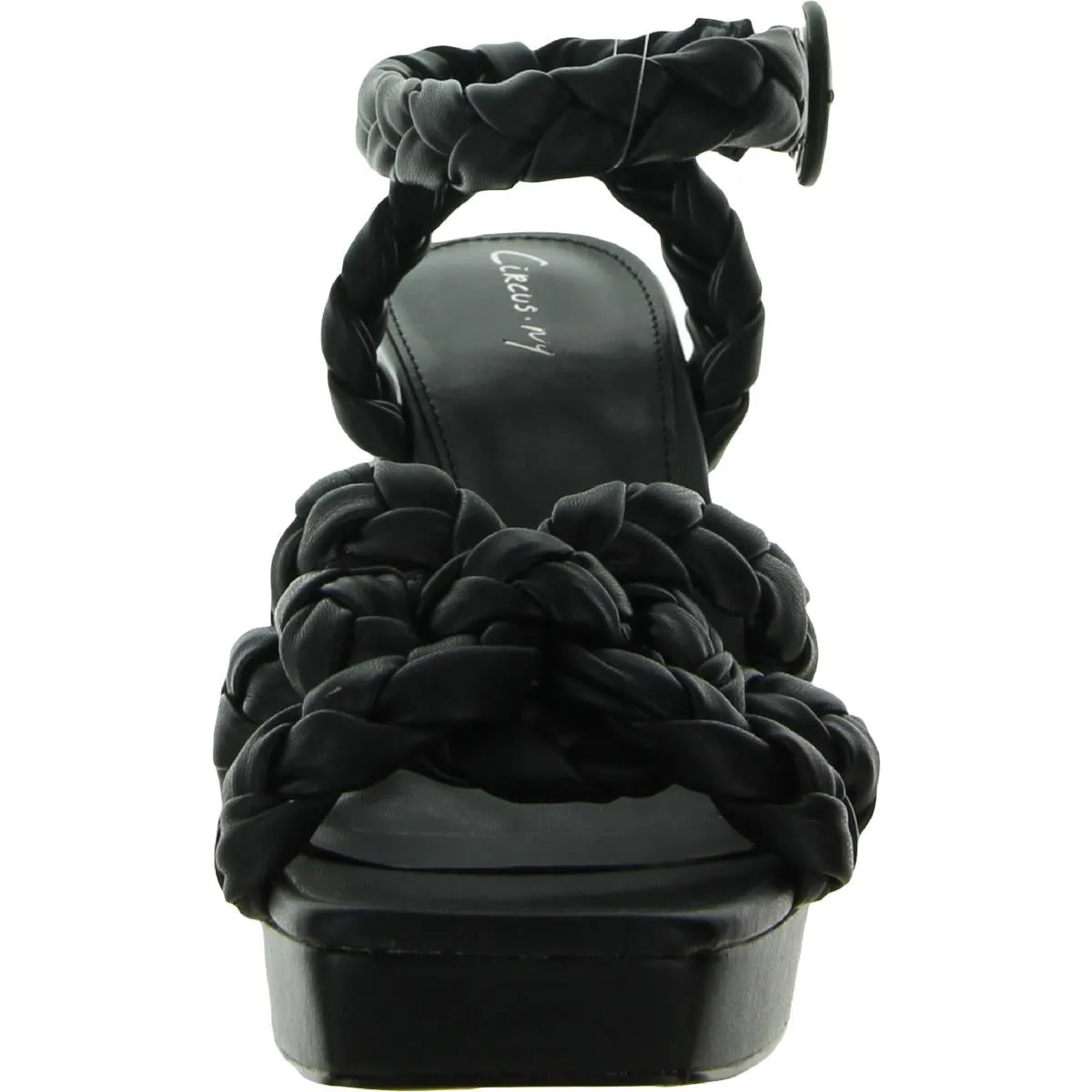 Mable Womens Faux Leather Strappy Platform Sandals