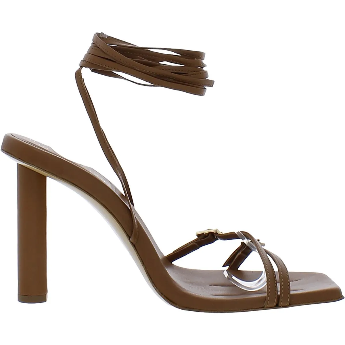 Maeve Womens Leather Buckle Ankle Strap