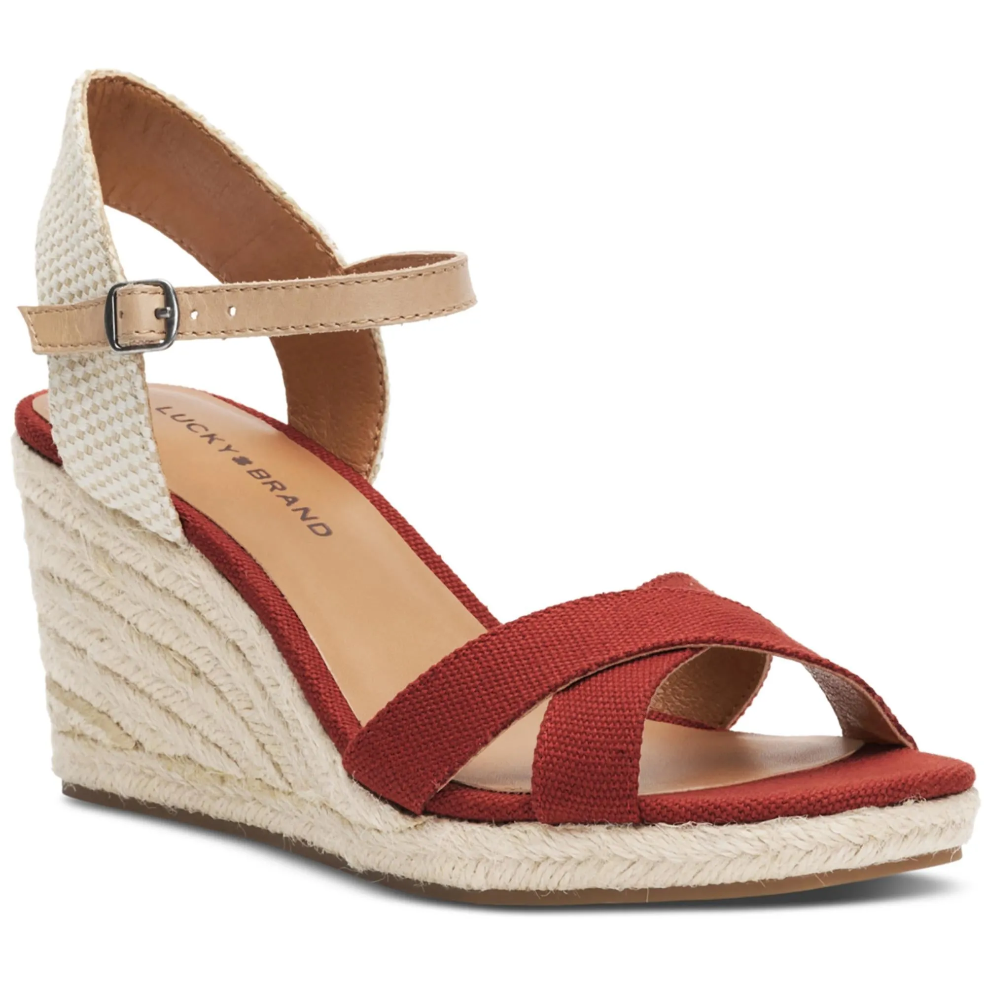 Maeylee  Womens Espadrille Cut-Out Ankle Strap