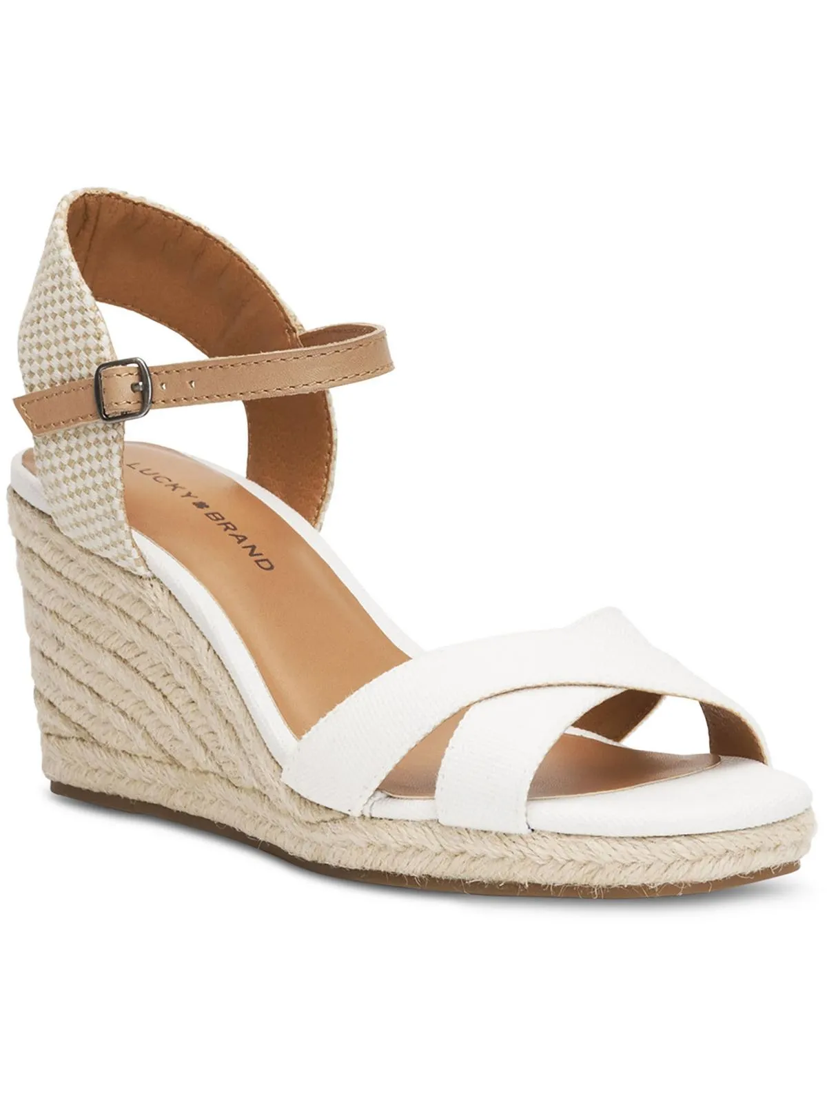 Maeylee  Womens Espadrille Cut-Out Ankle Strap