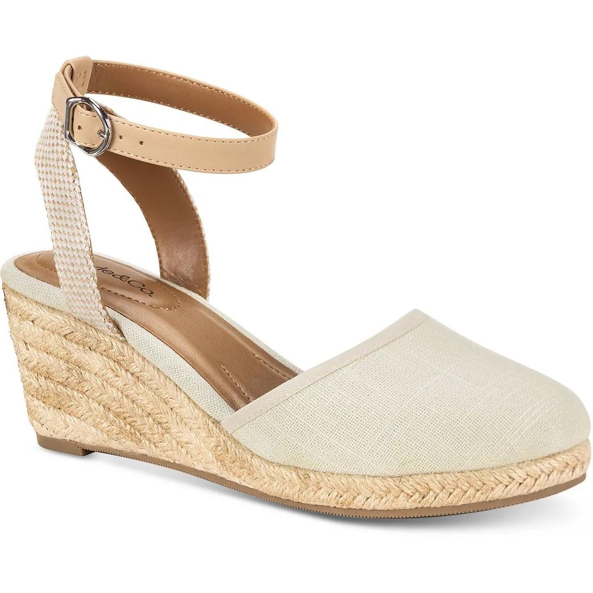 Mailena Womens Open Back Suede Espadrille Heels