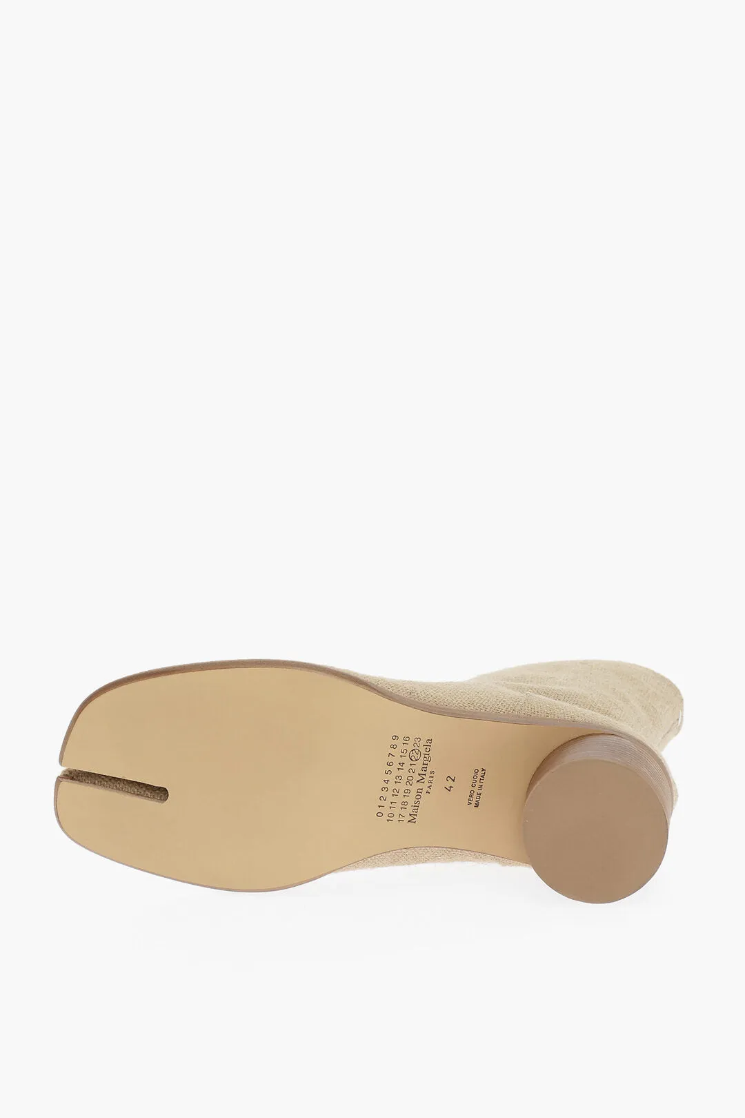 Maison Margiela Mm22 Jute Tabi Ankle Boots Heel 6.5Cm