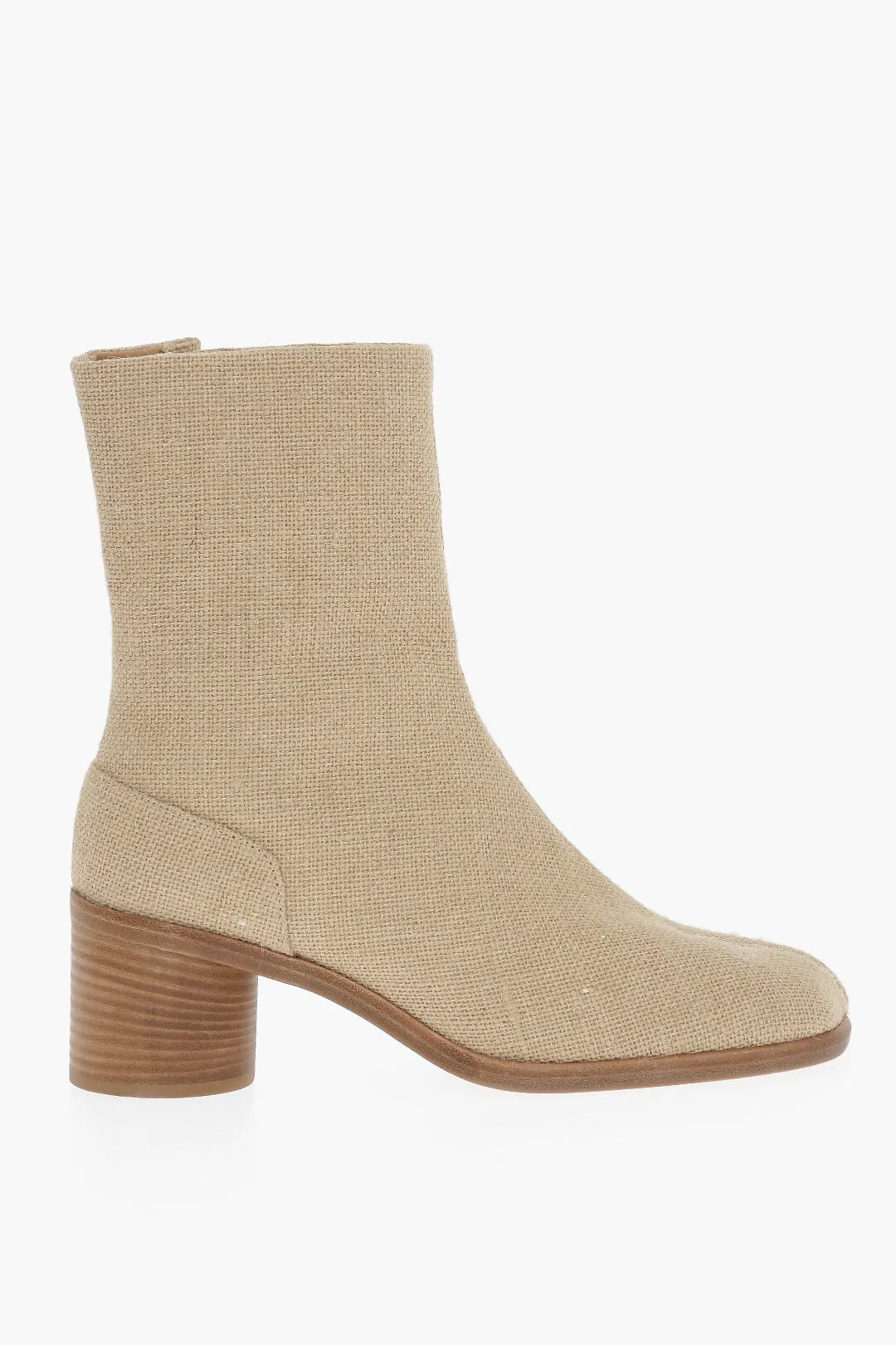 Maison Margiela Mm22 Jute Tabi Ankle Boots Heel 6.5Cm