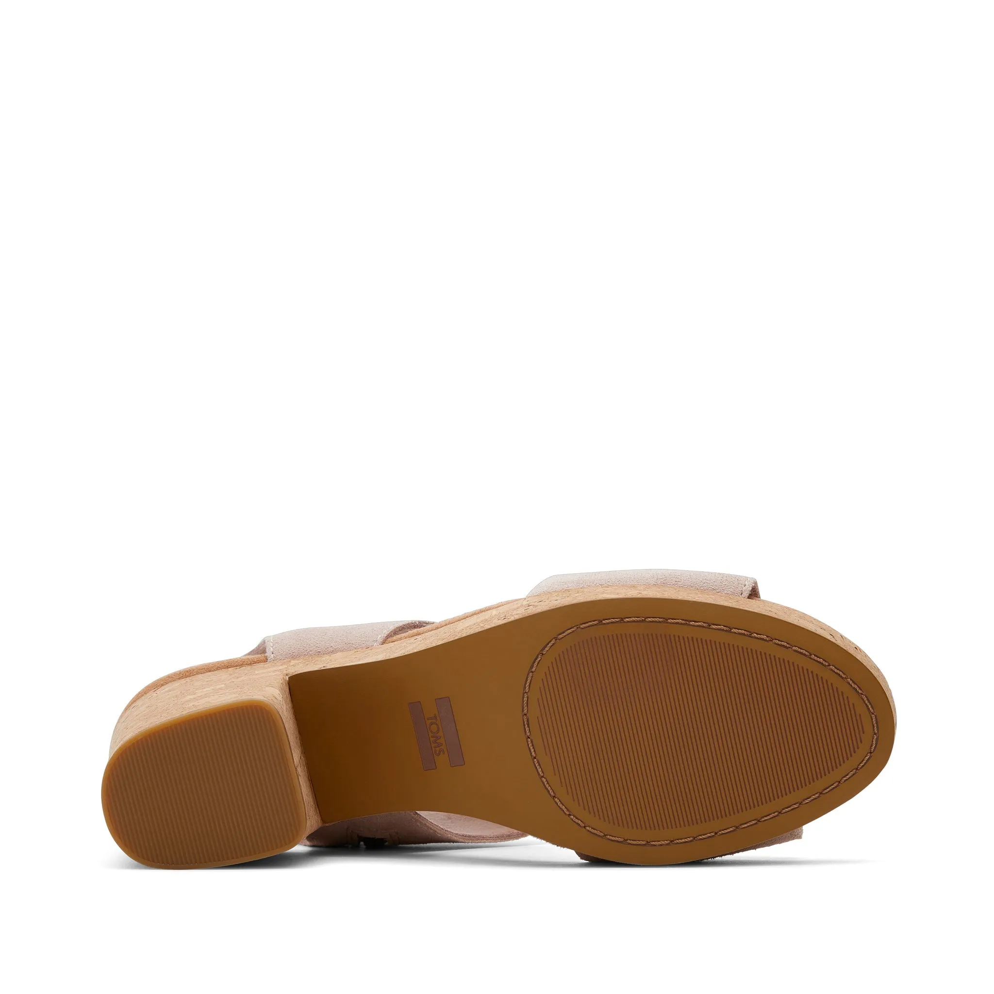 Majorca Pink Suede Platform Cork Sandal