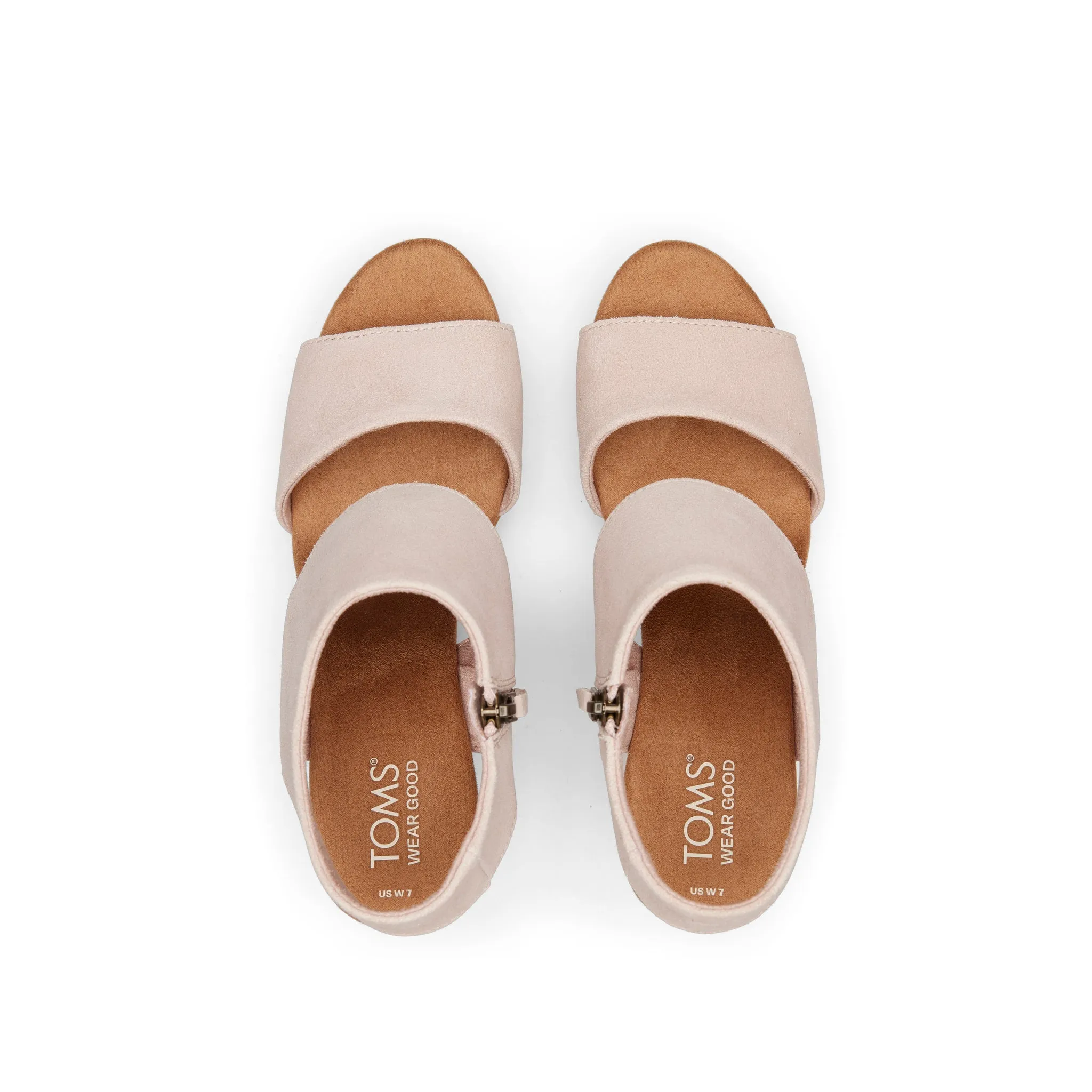 Majorca Pink Suede Platform Cork Sandal