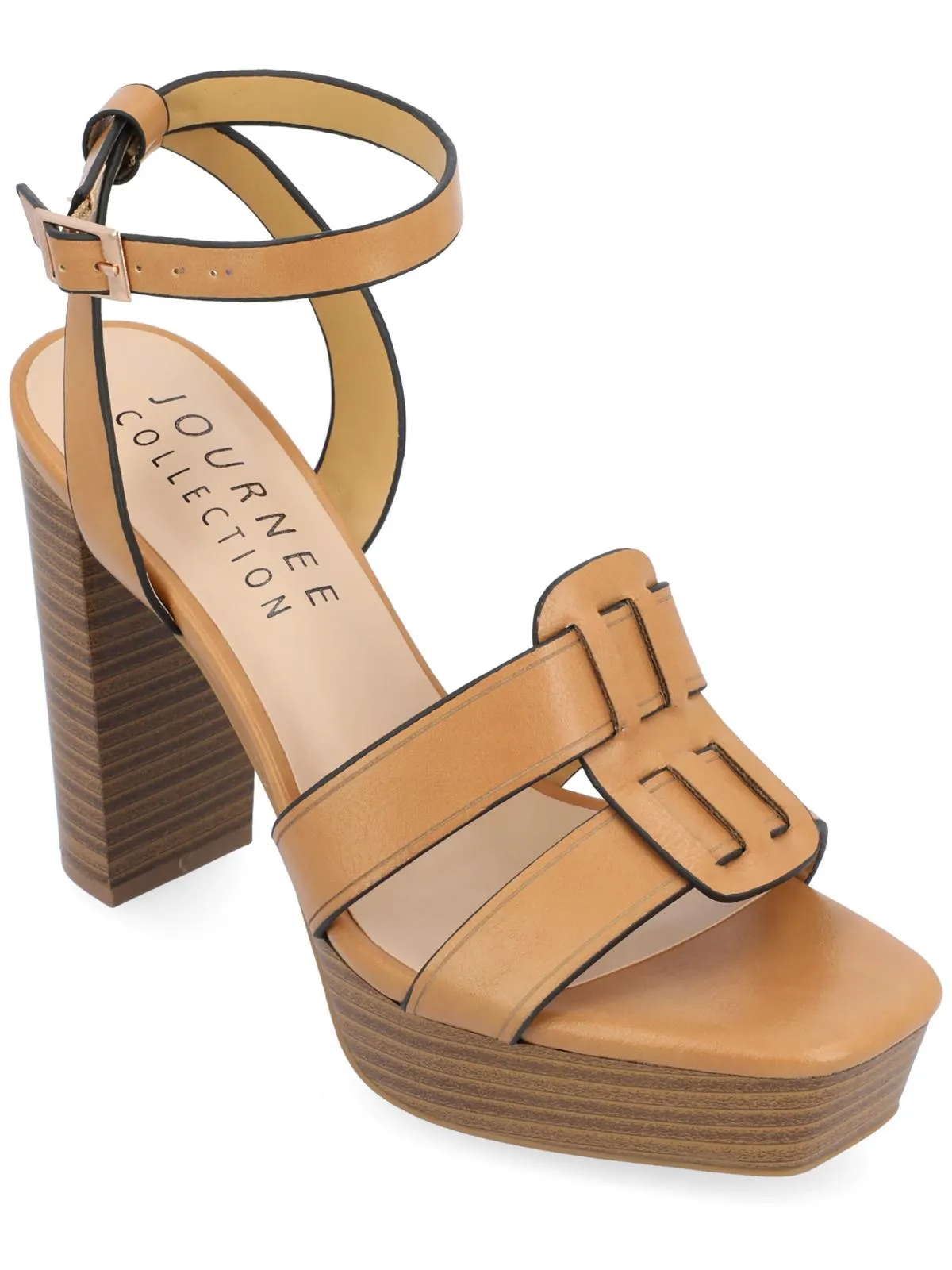 Mandilyn Womens Faux Leather Dressy Heels
