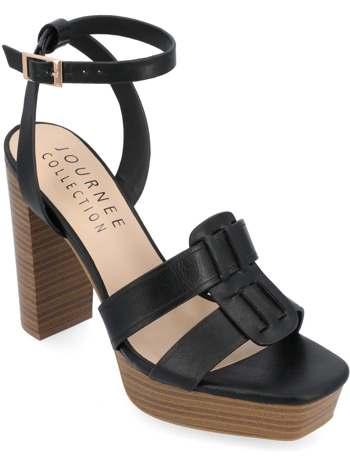 Mandilyn Womens Faux Leather Dressy Heels