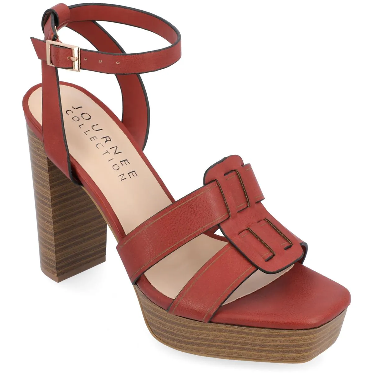 Mandilyn Womens Faux Leather Dressy Heels