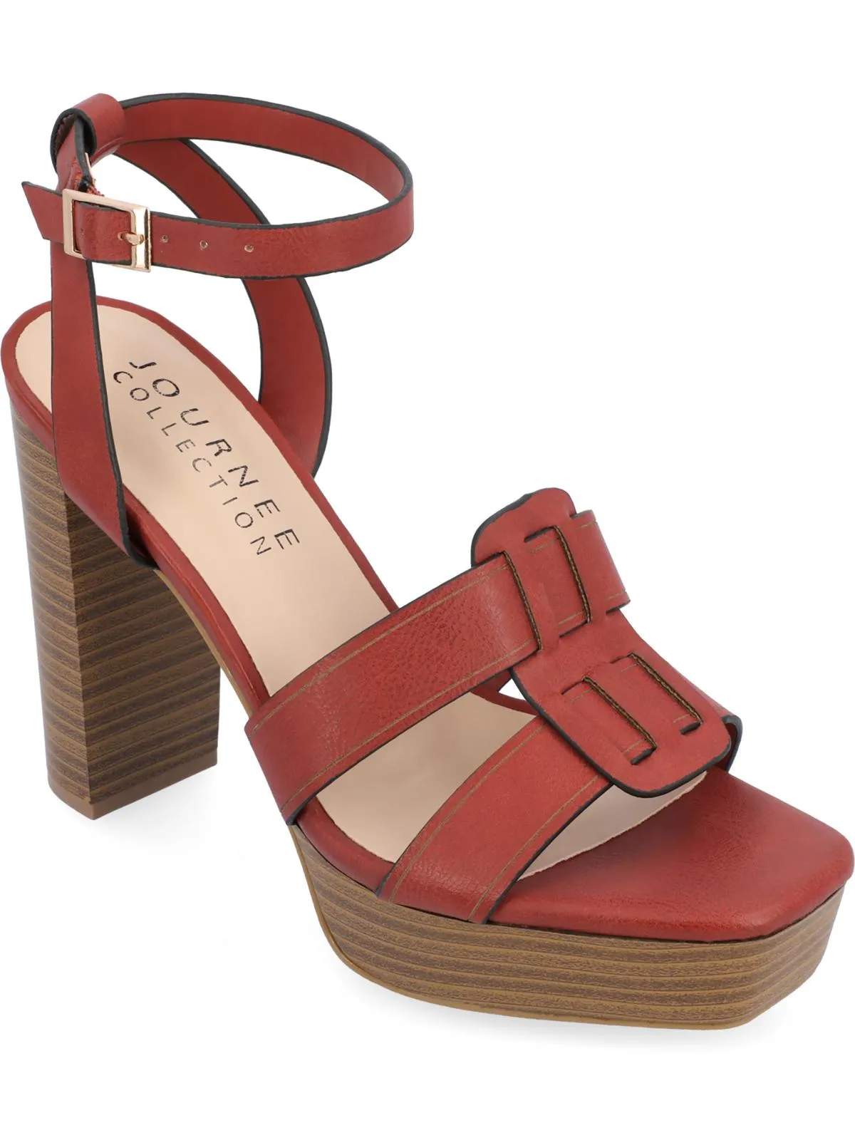 Mandilyn Womens Faux Leather Dressy Heels