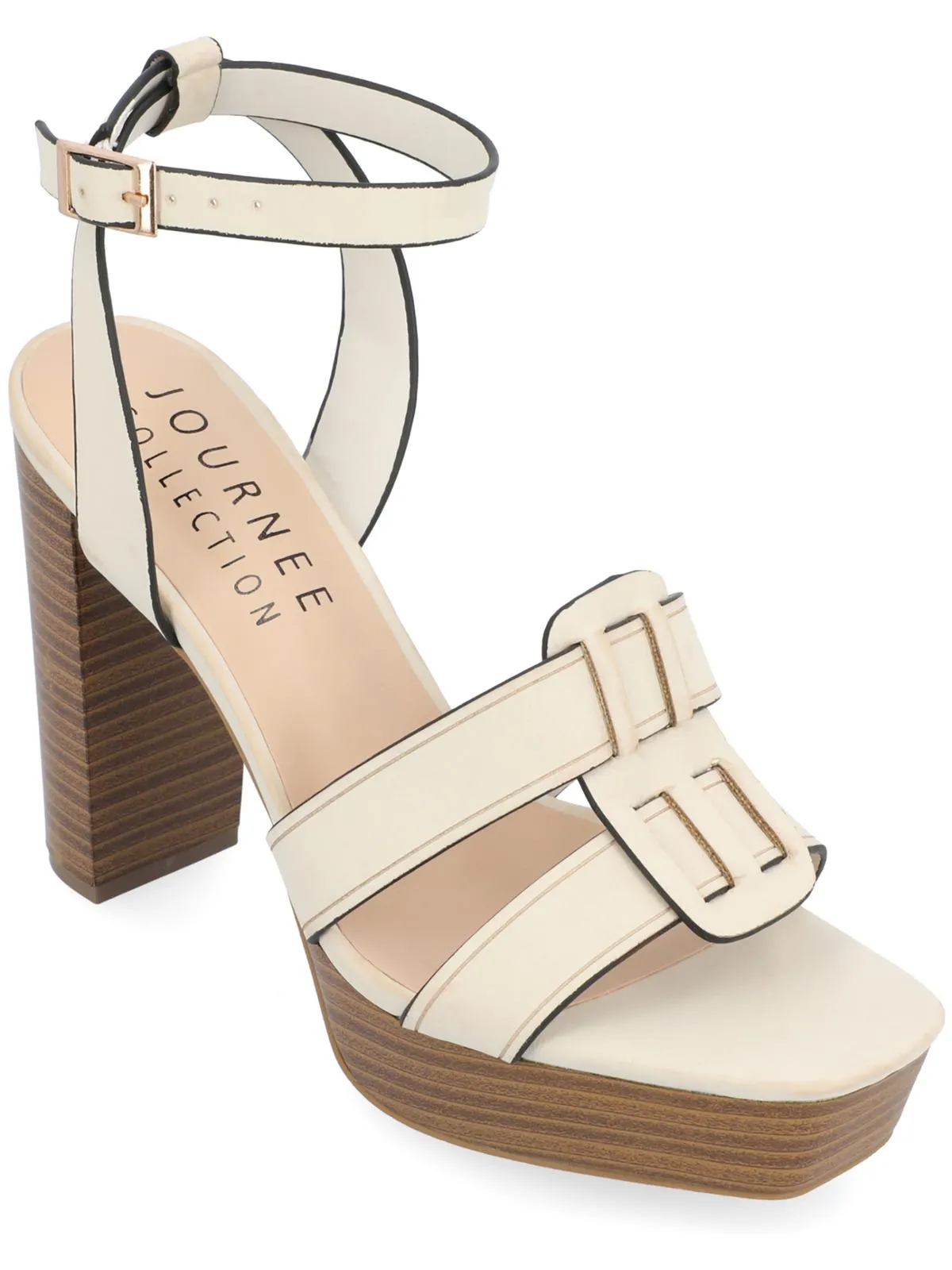 Mandilyn Womens Faux Leather Dressy Heels