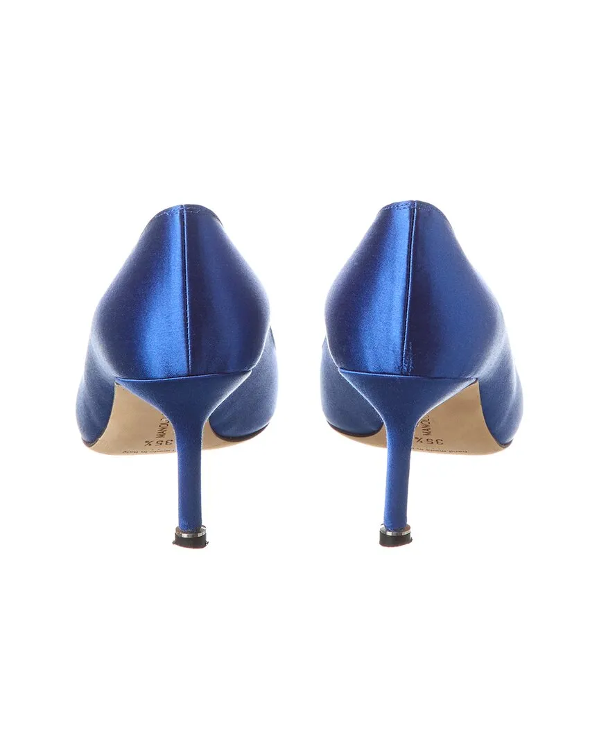 Manolo Blahnik Hangisi 70 Satin Pump (Authentic Pre-Owned)