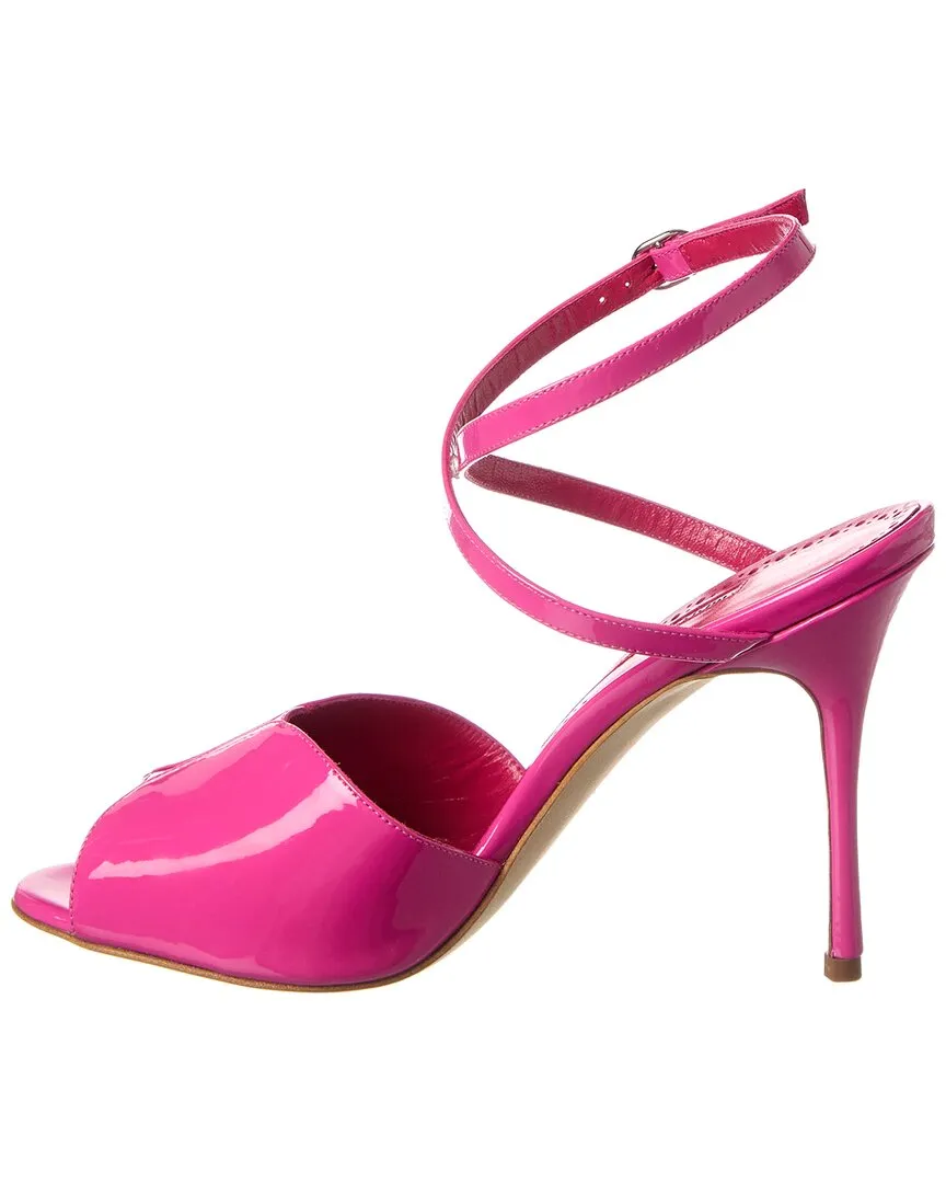 Manolo Blahnik Hourani 100 Patent Sandal