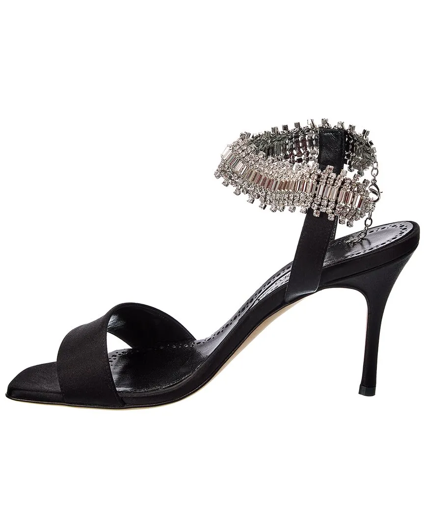 Manolo Blahnik Parinasan 90 Satin Sandal