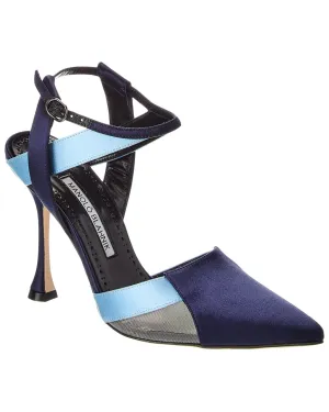 Manolo Blahnik Tamer 100 Satin Pump