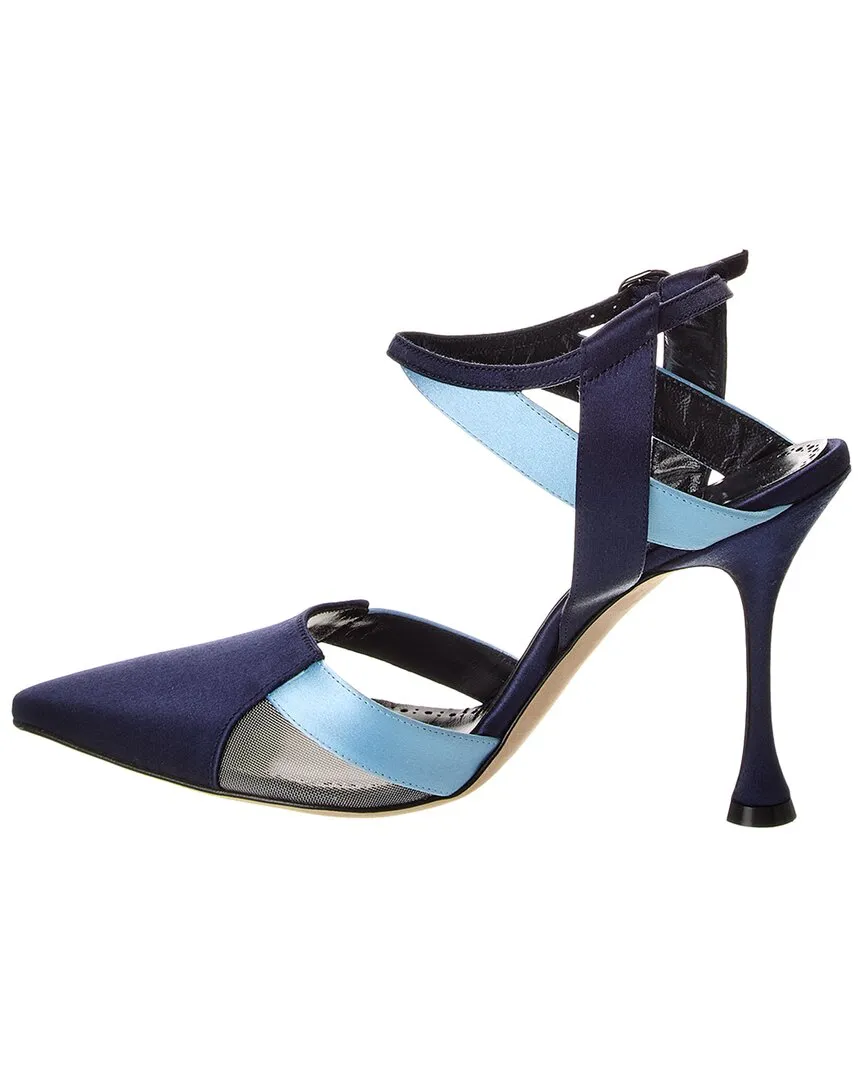 Manolo Blahnik Tamer 100 Satin Pump