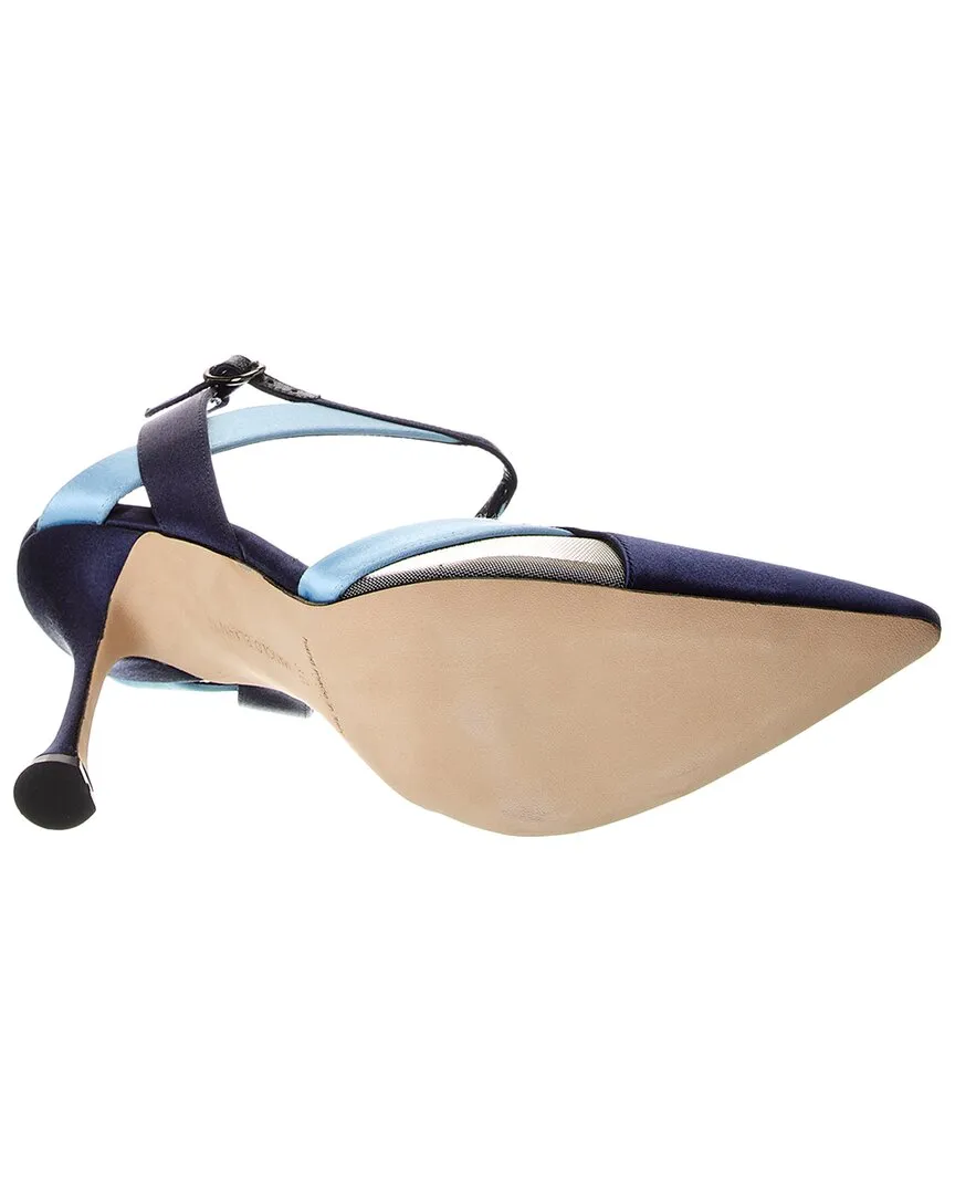 Manolo Blahnik Tamer 100 Satin Pump