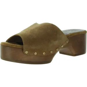 Mara Clog Slide Womens Slip On Clog Block Heel