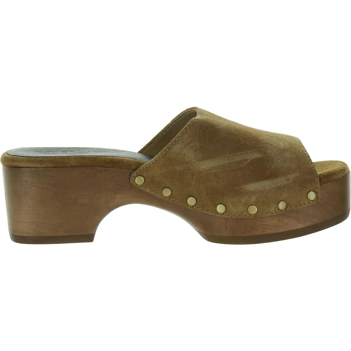Mara Clog Slide Womens Slip On Clog Block Heel