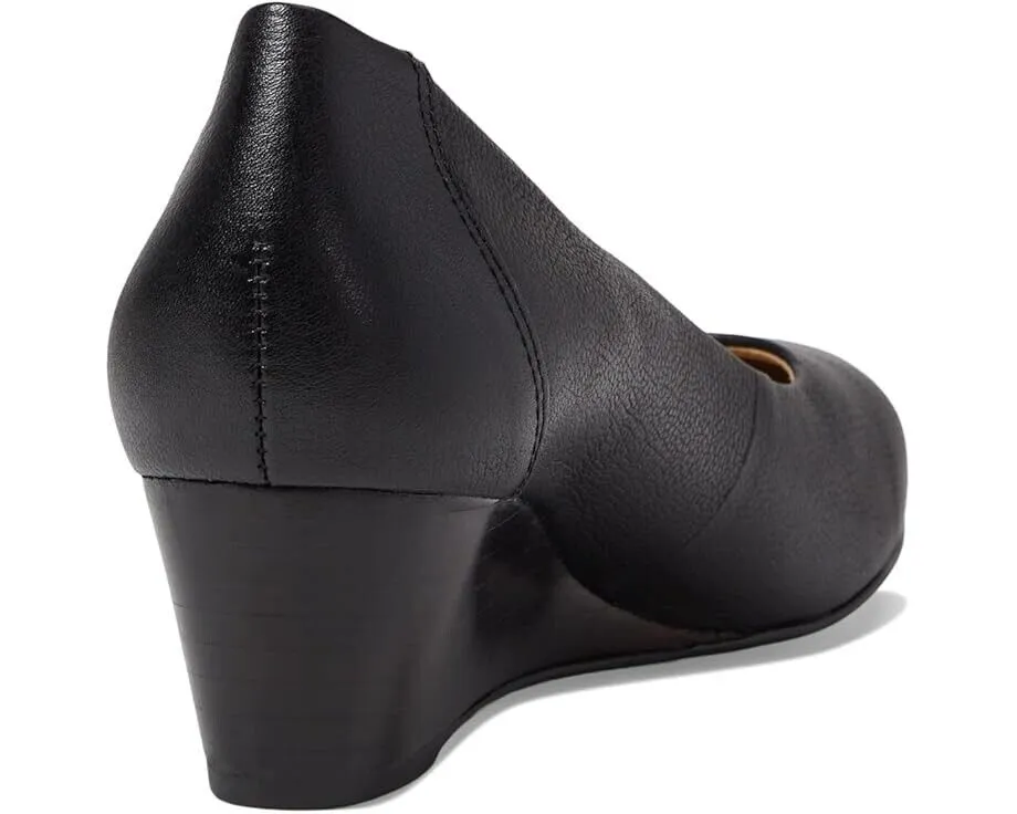 Marc Joseph New York Prospect 51001-BNS Pumps Women's 6 Black Wedge Shoes ZPO708 (Black,6)