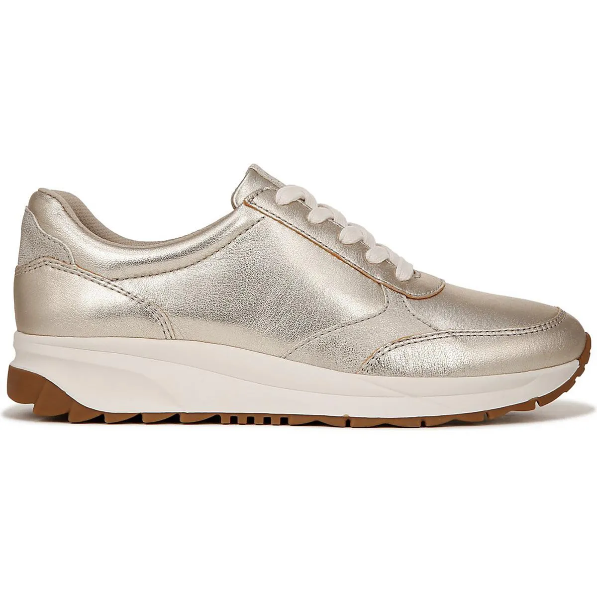 Marisol Womens Leather Colorblock Casual and Fashion Sneakers