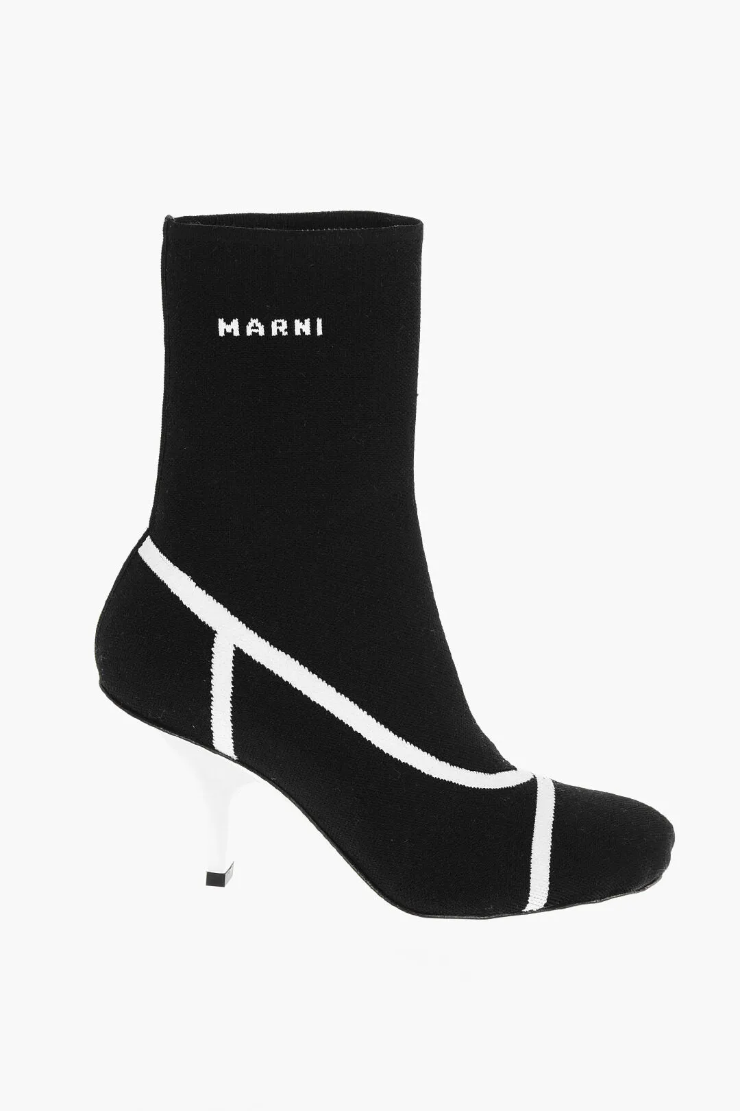Marni Mirrored Heel Sock Booties 8Cm