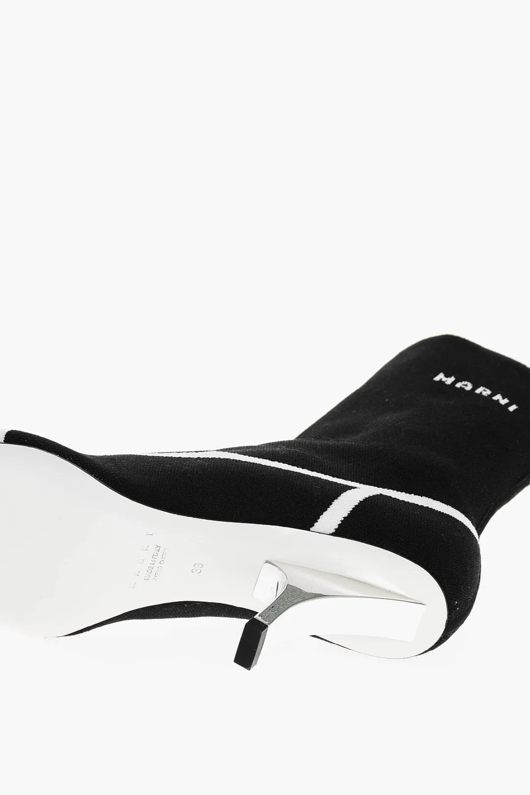 Marni Mirrored Heel Sock Booties 8Cm