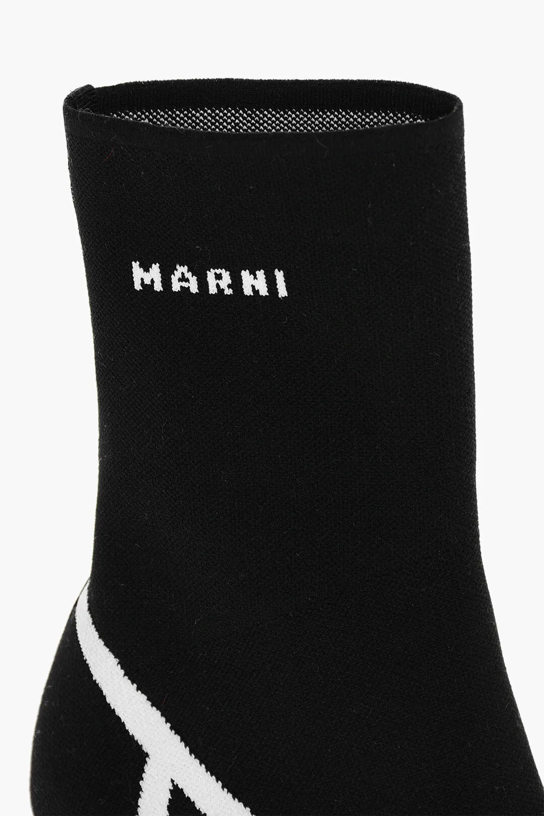 Marni Mirrored Heel Sock Booties 8Cm