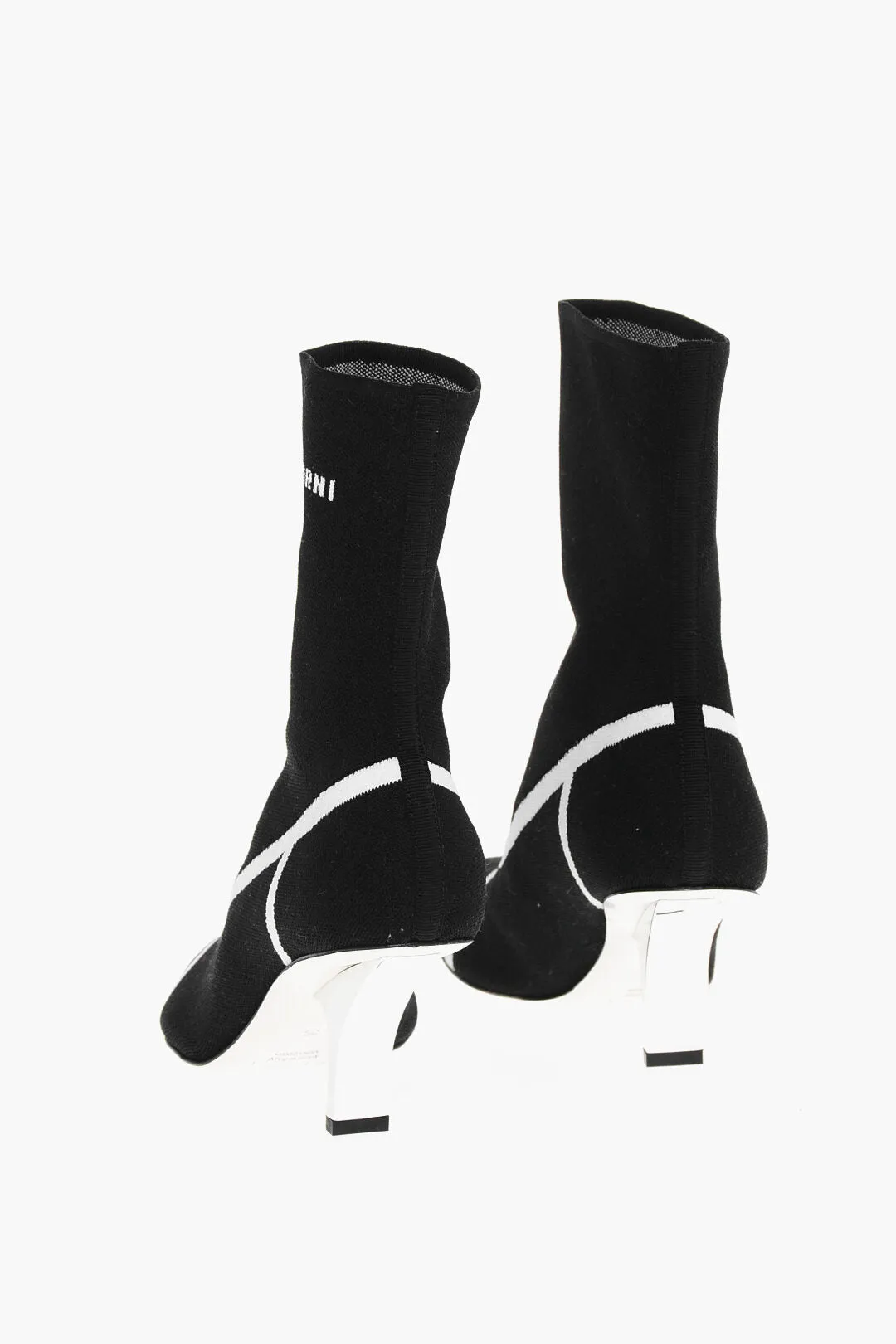 Marni Mirrored Heel Sock Booties 8Cm
