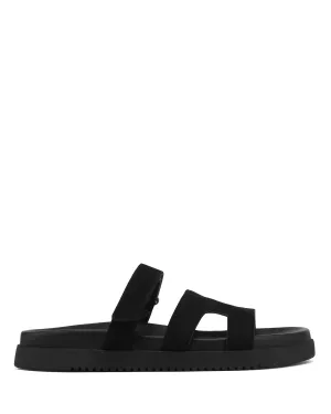 Marta Nubuck Leather Black