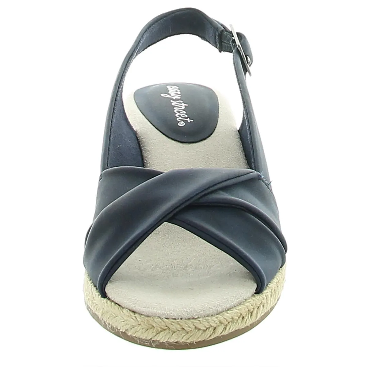 MAUREEN Womens Faux Leather Slingback Espadrille Heels
