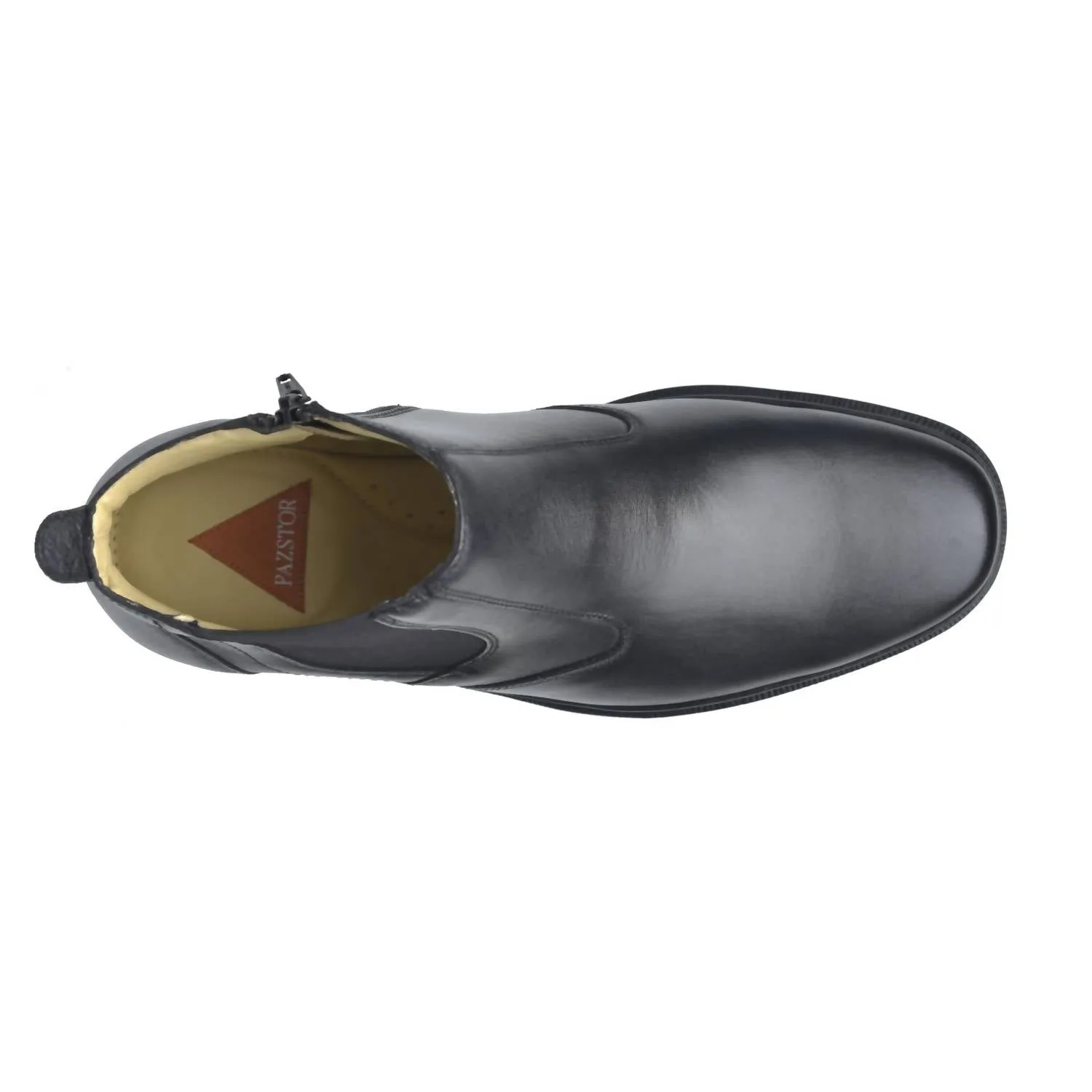 Men's Boots Lambskin Leather Traditional In Black
