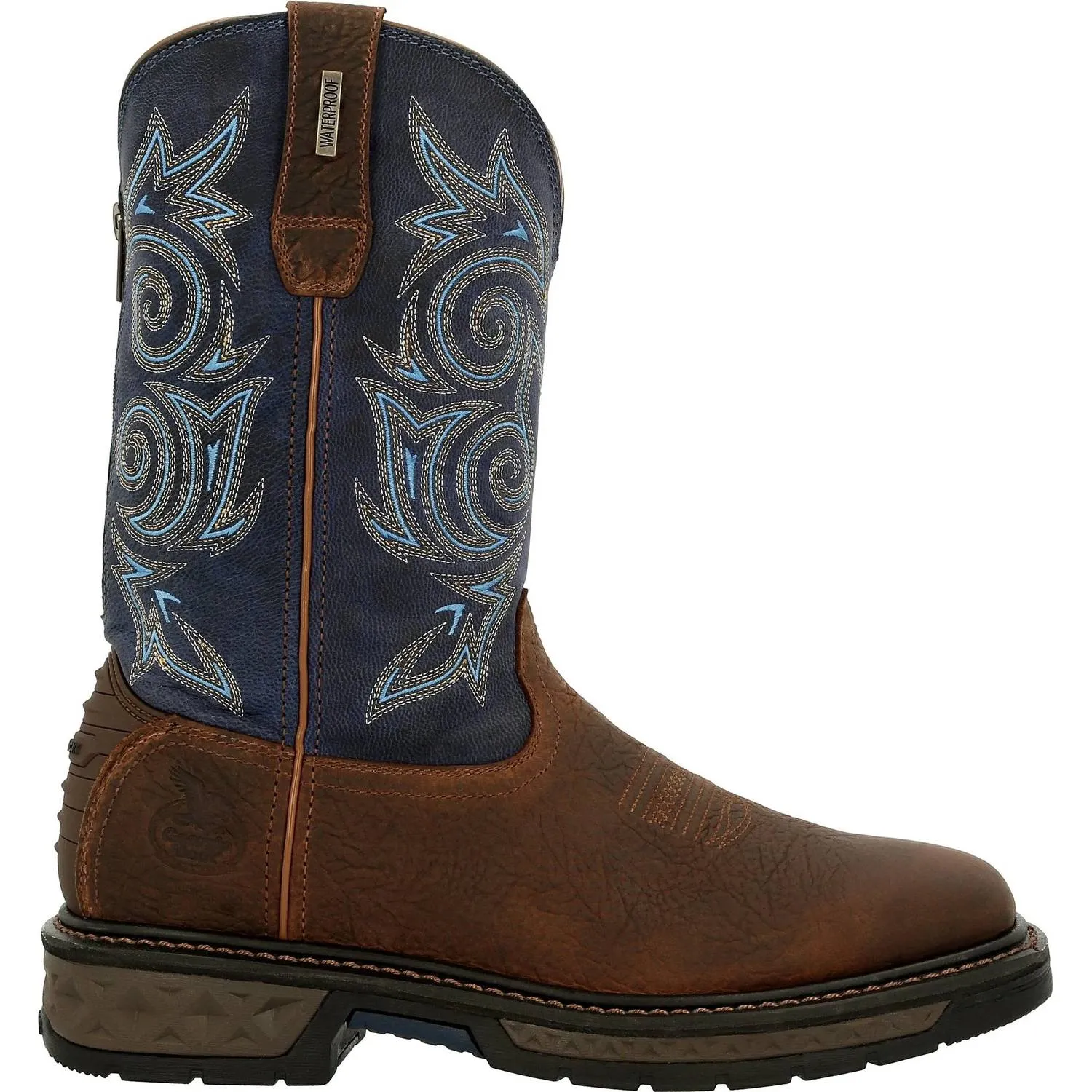 Men's Carbo-Tec Lt Waterproof Pull On Boot In Brown/blue