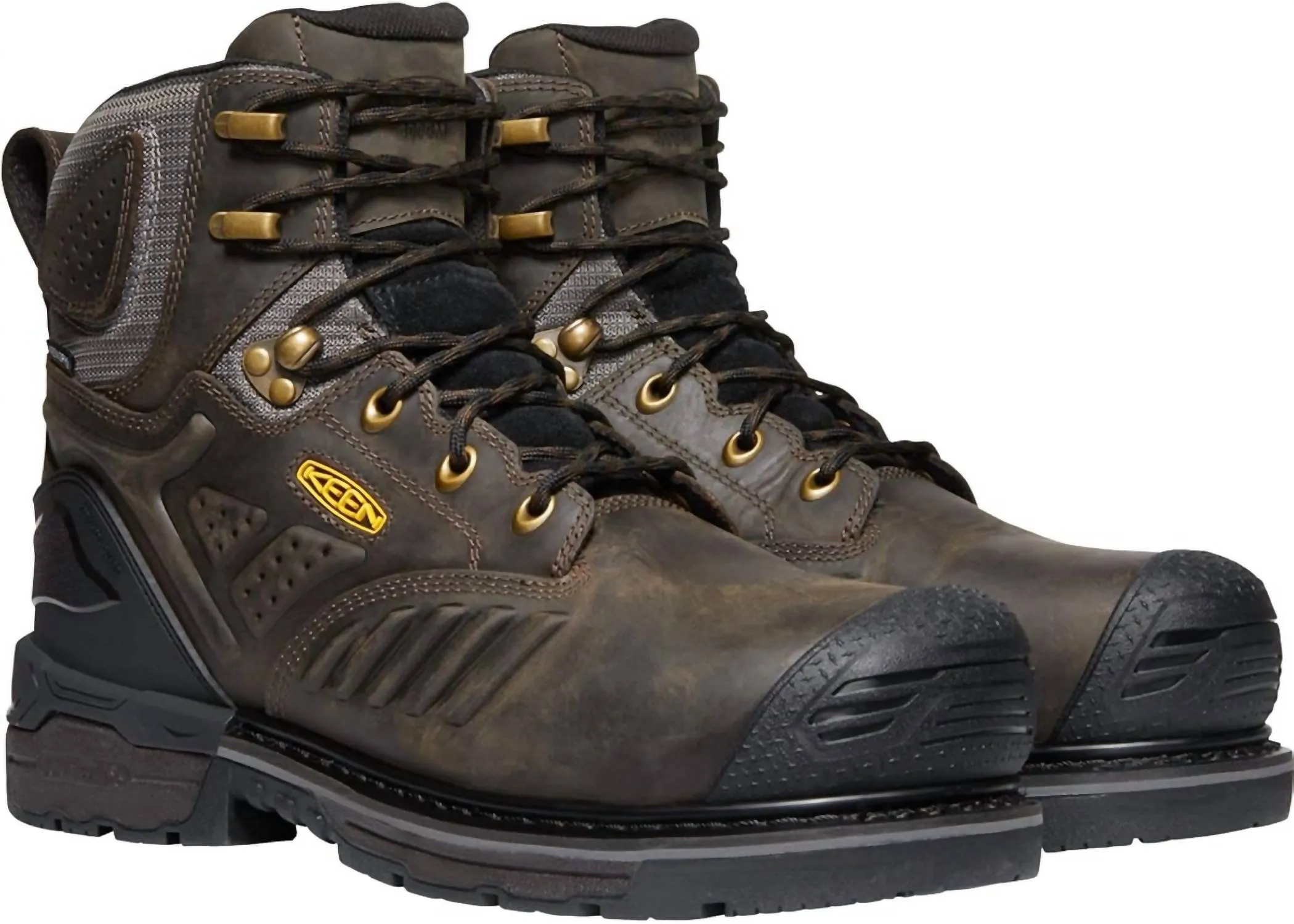 Men's Csa Philadelphia 8" Composite Toe Insulated Work Boots In Cascade Brown/black