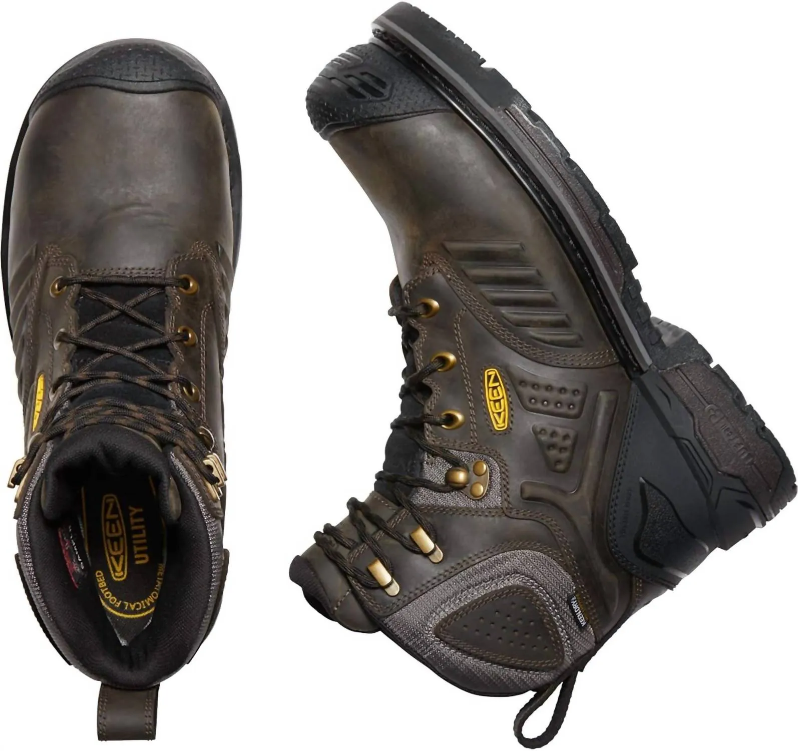 Men's Csa Philadelphia 8" Composite Toe Insulated Work Boots In Cascade Brown/black