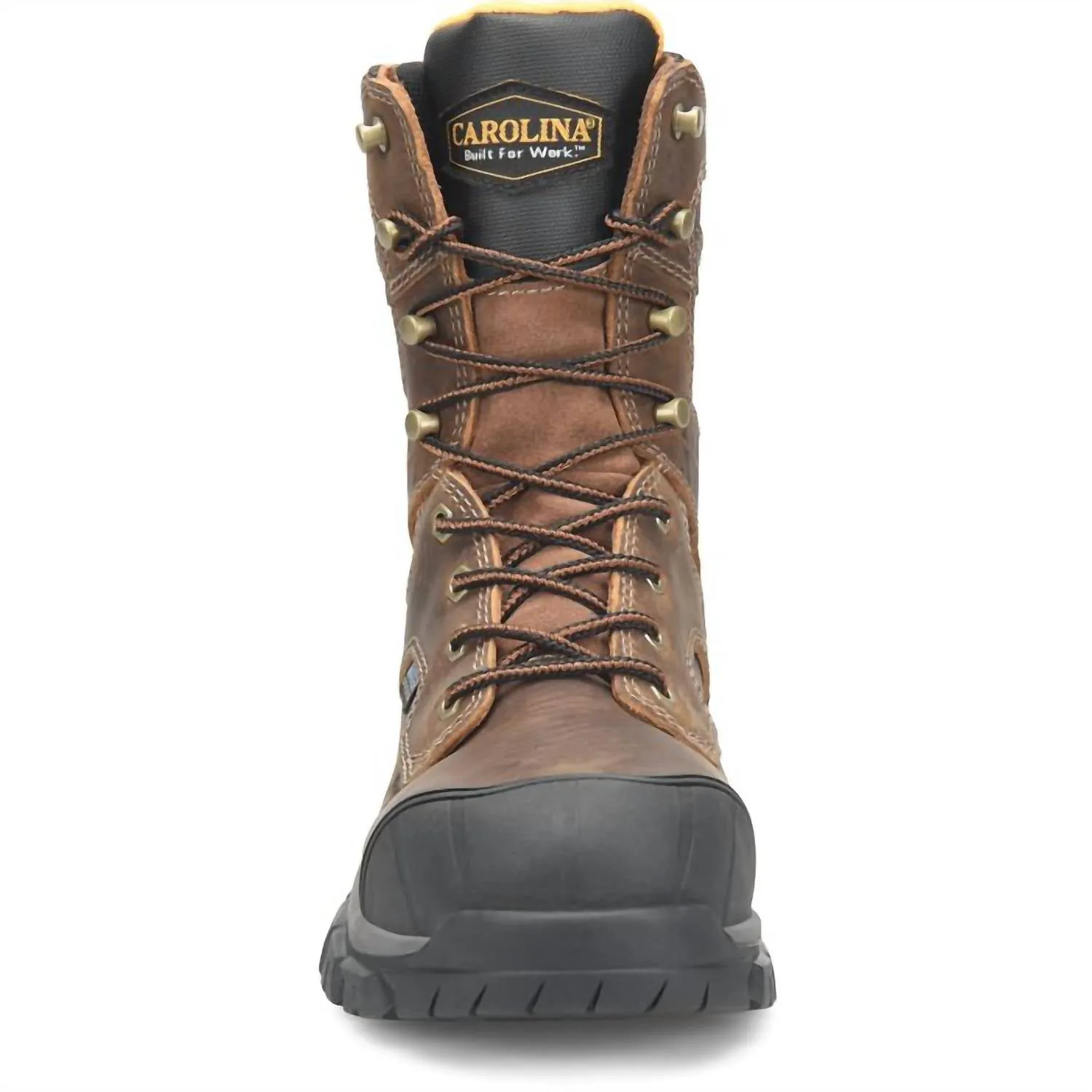 Men's Falcon 8" Steel Toe Work Boots In Brown