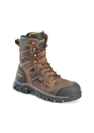 Men's Falcon 8" Steel Toe Work Boots In Brown