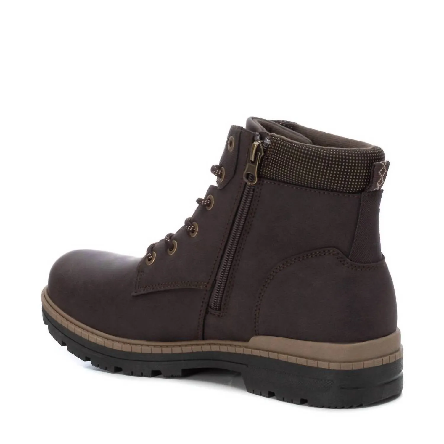 Men's Fashion Ankle Boots In Brown