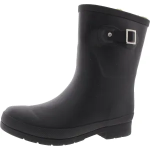 Mens Faux Fur Lined Manmade Rain Boots