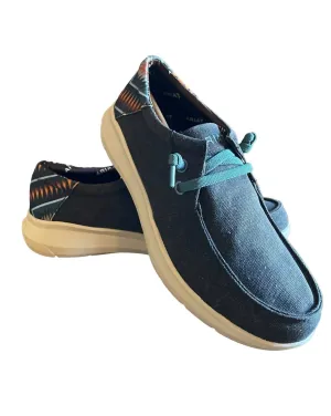 Men's Hilo 2.0 Stretch Shoes In Charcoal Blue/blue Aztec