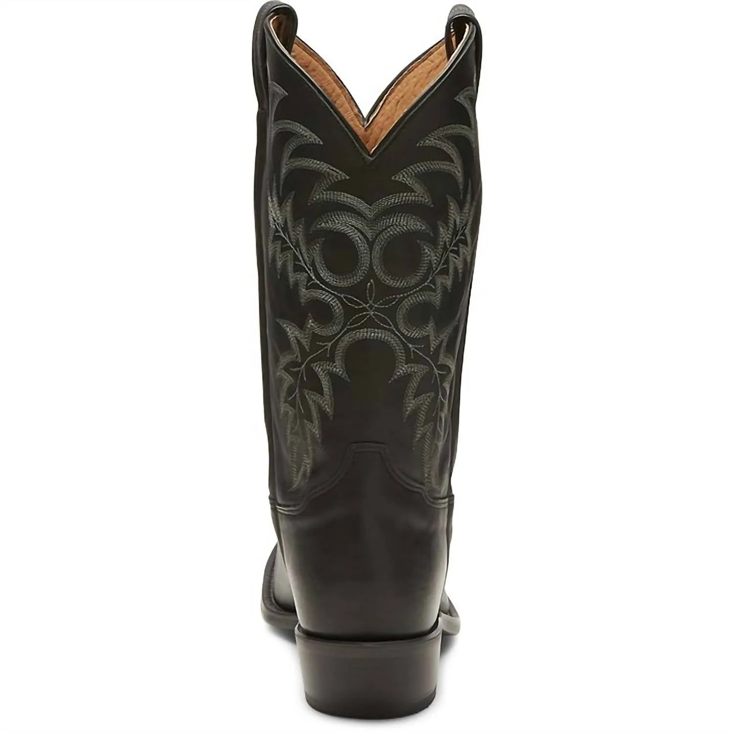 Men's Leather Western Boots In Onyx (Black)