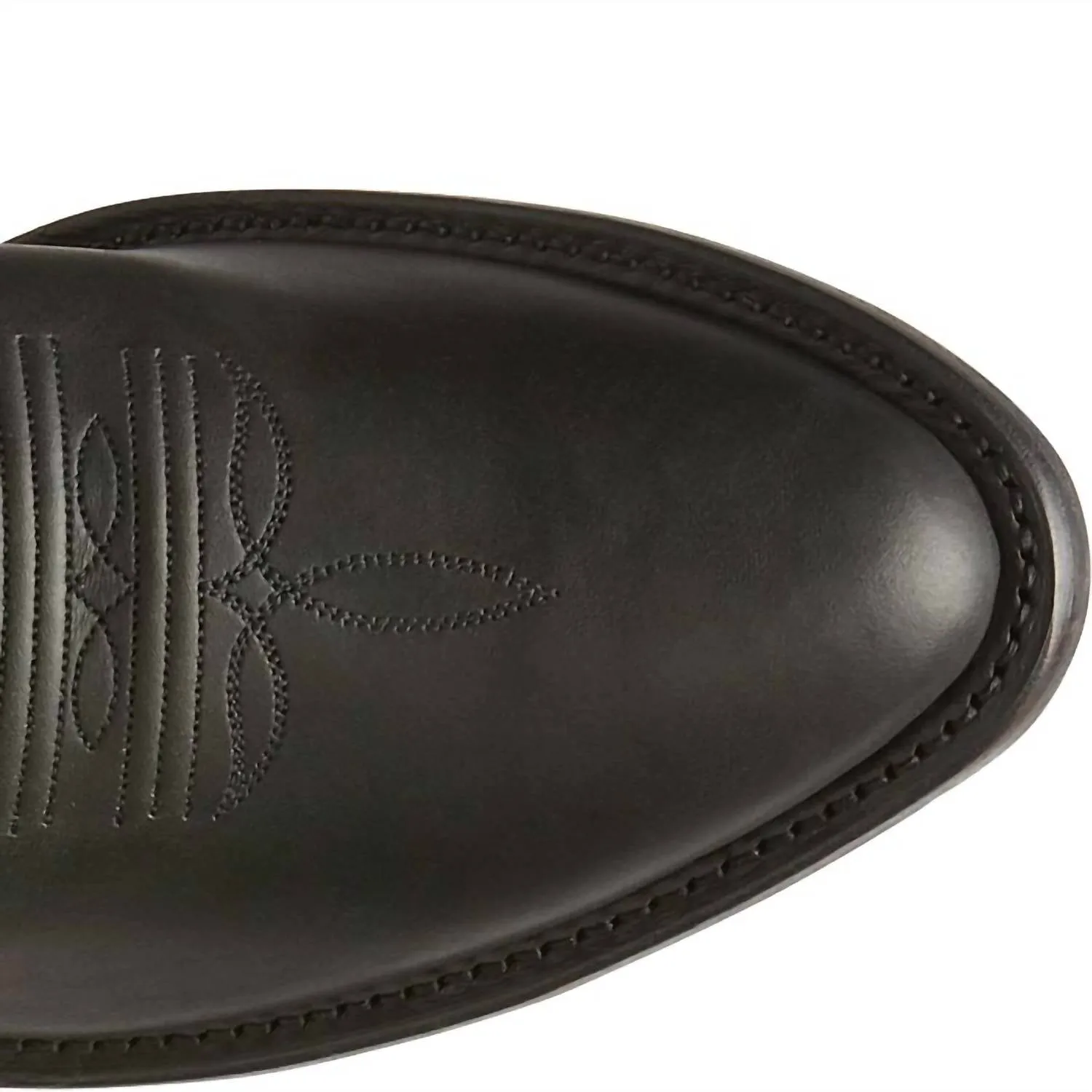 Men's Leather Western Boots In Onyx (Black)