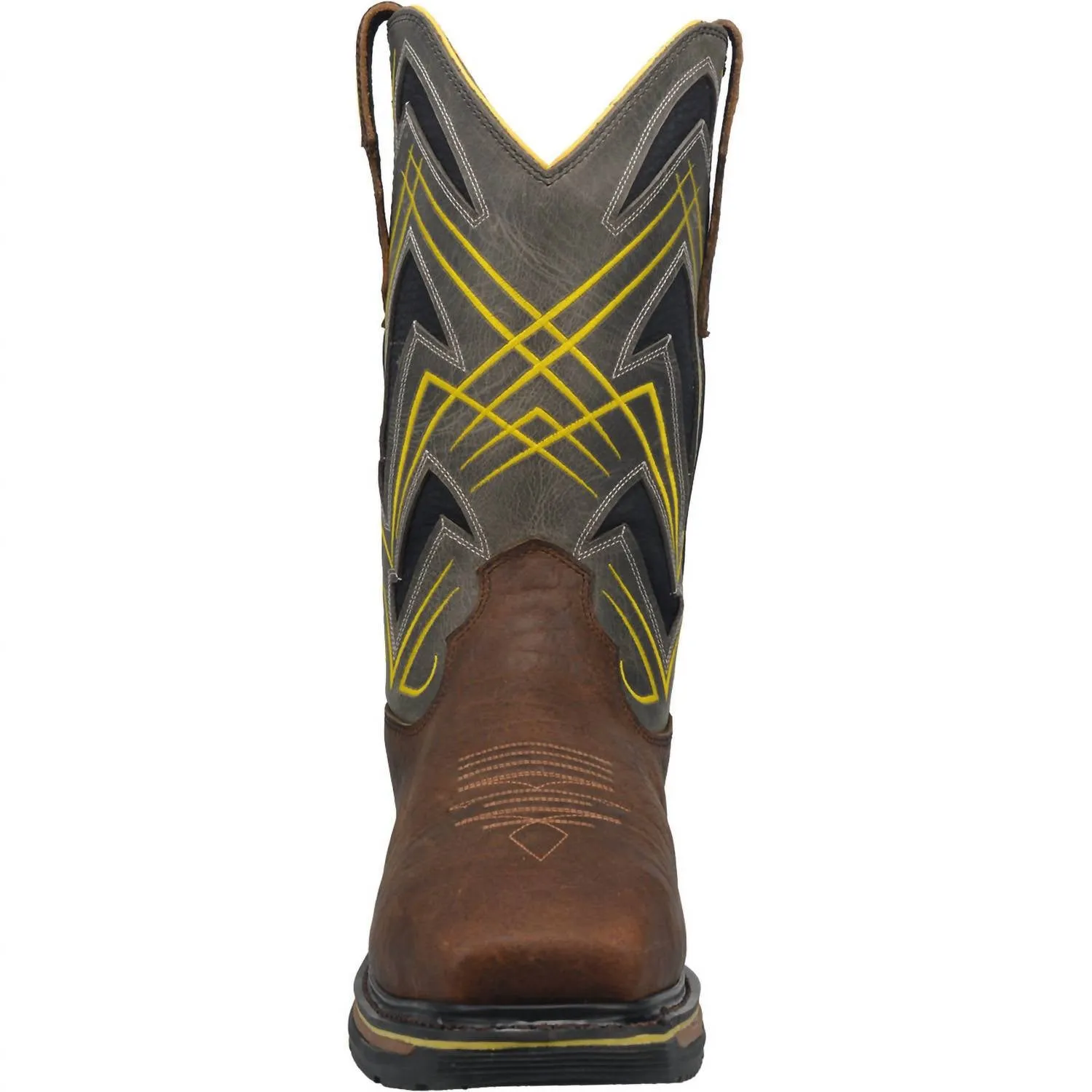 Men's Metatarsal-Guard Eh Waterproof Cyclone Work Boot With Comp-Toe In Brown/grey