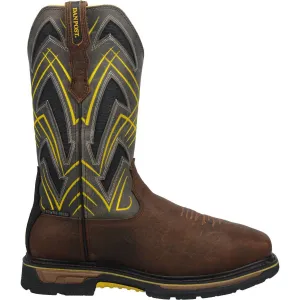 Men's Metatarsal-Guard Eh Waterproof Cyclone Work Boot With Comp-Toe In Brown/grey